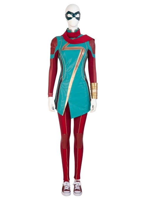 TV Drama Ms. Marvel Kamala Khan Halloween Cosplay Costume Set Without Shoes