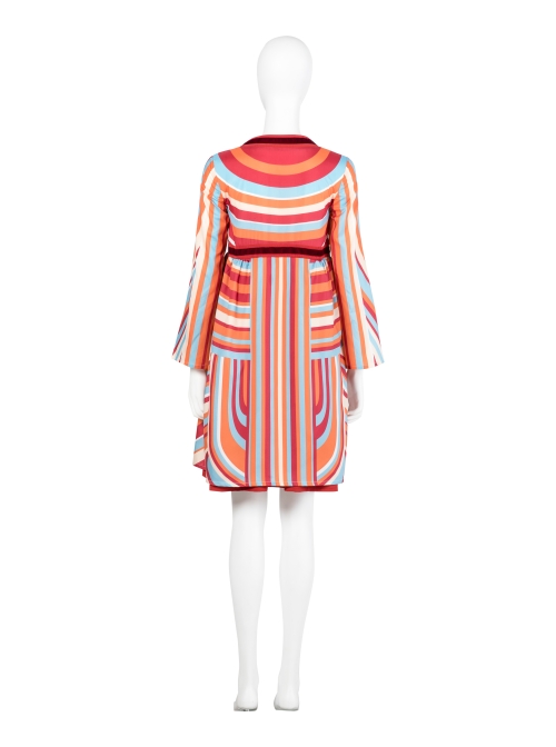 Wanda Vision Scarlet Witch Wanda Maximoff Halloween Cosplay Costume Striped Maternity Dress