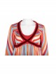 Wanda Vision Scarlet Witch Wanda Maximoff Halloween Cosplay Costume Striped Maternity Dress