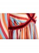 Wanda Vision Scarlet Witch Wanda Maximoff Halloween Cosplay Costume Striped Maternity Dress