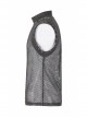 Small High Collar Shoulder Metal D-Buckle Rivet Decoration Black Punk Woven Mesh Vest