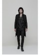 V-Neck Metal Eyelets Lace-Up Lantern Sleeve Black Gothic Shirt