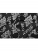 Black And White Jacquard V-Neck Front Button Slit Rear Hem Gothic Vest
