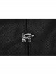 V-Neck Front Metal Hasp Back Waist Leather Hasp Black Punk Waistcoat