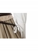 Sony Music Film Cinderella Halloween Cosplay Costume Beige Long Skirt Suit
