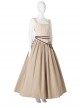 Sony Music Film Cinderella Halloween Cosplay Costume Beige Long Skirt Suit