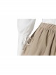Sony Music Film Cinderella Halloween Cosplay Costume Beige Long Skirt Suit