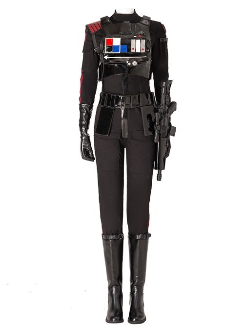 Star Wars Battlefront II Iden Versio Black Suit Halloween Cosplay Costume Set