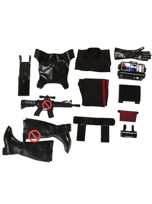 Star Wars Battlefront II Iden Versio Black Suit Halloween Cosplay Costume Set