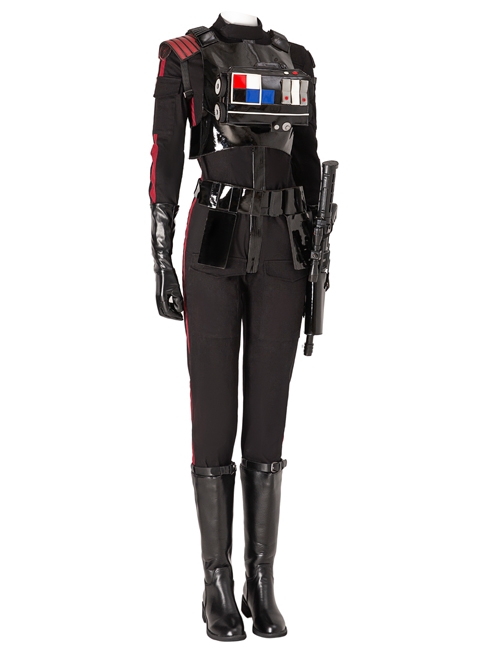 Star Wars Battlefront II Iden Versio Black Suit Halloween Cosplay Costume Set