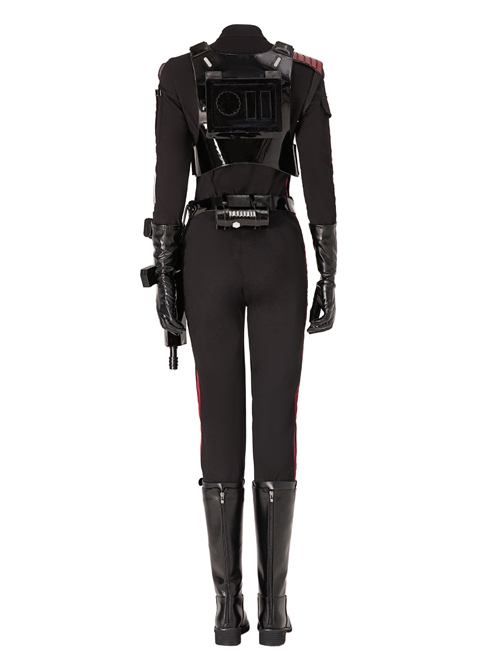 Star Wars Battlefront II Iden Versio Black Suit Halloween Cosplay Costume Set