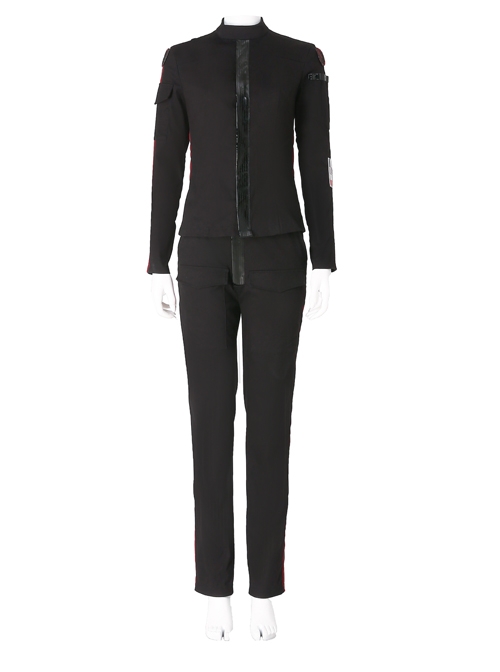 Star Wars Battlefront II Iden Versio Black Suit Halloween Cosplay Costume Set