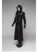 Stand-Up Collar Front Chest Flower Buckle Long Sleeve Brown Punk Twill Weft Velveteen Jacket