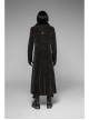 Stand-Up Collar Front Chest Flower Buckle Long Sleeve Brown Punk Twill Weft Velveteen Jacket