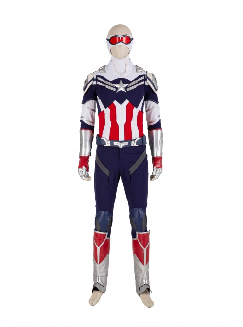 The Falcon And The Winter Soldier Captain America Falcon Sam Wilson Halloween Cosplay Costume Knitting Version Set