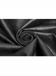 Stand-Up Collar Front Metal Decoration Long Sleeve Black Gothic Paisley Pattern Embossed Velvet Coat With Cloak