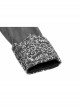 Front Chest Metal Button Long Sleeve Swallow Tail Hem Black Gothic Cashmere Coat