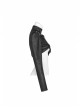 High Collar Metal Buckle Leather Strap Rivet One-Arm Black Punk Knitted Crack Accessory