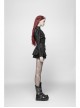 High Collar Metal Buckle Leather Strap Rivet One-Arm Black Punk Knitted Crack Accessory
