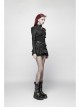 High Collar Metal Buckle Leather Strap Rivet One-Arm Black Punk Knitted Crack Accessory