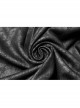 Front Metal Button Long Sleeve Lace Frill Back Waist Lace-Up Rear Long Hem Black Gothic Knitted Crack Coat