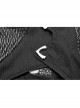 High Collar Front Chest Hollow-Out Barbell Nails Side Metal Buckle Strap Black Punk Vest