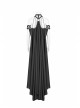 Metal Buckle Straps Arm Loop Metal Chain Black Punk Long Frill Cape