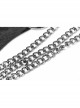Metal Buckle Straps Arm Loop Metal Chain Black Punk Long Frill Cape