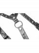 Metal Buckle Straps Arm Loop Metal Chain Black Punk Long Frill Cape