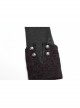 Stand-Up Collar Front Metal Retro Button Back Waist Lace-Up Rear Pendulum Dovetail Black Gothic Coat