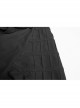 High Collar Metal Retro Button Front Chest Ruffle Lantern Sleeve Black Gothic Shirt