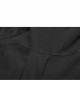 High Collar Metal Retro Button Front Chest Ruffle Lantern Sleeve Black Gothic Shirt