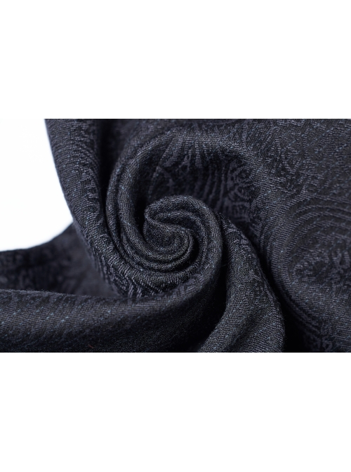 Dark Jacquard Front Metal Retro Button Back Waist Leather Hasp Grey Gothic Vest