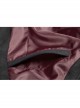 Dark Pattern Jacquard Metal Retro Button Back Waist Lace-Up Swallow Tail Hem Black Gothic Vest