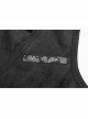 Dark Pattern Jacquard Metal Retro Button Back Waist Lace-Up Swallow Tail Hem Black Gothic Vest