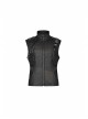 Stand-Up Collar Front Metal Zipper Shoulder Metal Buckle Leather Loop Black Punk Vest