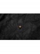 High Collar Metal Retro Button Lantern Sleeve Burrs Cuff Black Gothic Printing Shirt