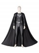 Zack Snyder's Justice League Superman Clark Kent Black Battle Suit Halloween Cosplay Costume Full Set