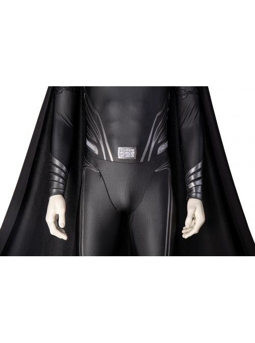 Zack Snyder's Justice League Superman Clark Kent Black Battle Suit Halloween Cosplay Costume Full Set