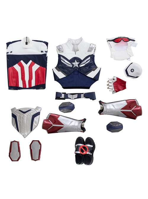The Falcon And The Winter Soldier Captain America Falcon Sam Wilson Halloween Cosplay Costume Upgrade Version Set