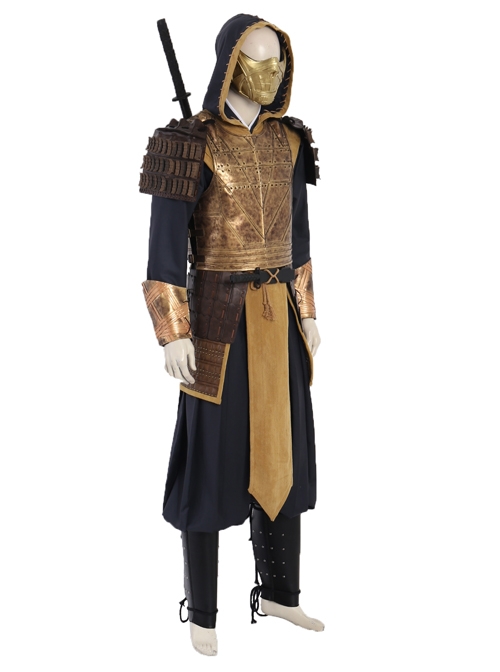 Mortal Kombat Devastation Scorpion Hanzo Hasashi Halloween Cosplay Costume Normal Version Set
