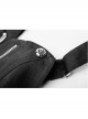 Steam Punk Female Black High Waist Metal Zipper Strap Dress