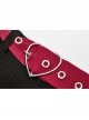 Steam Punk Female Elastic Woolen Red Belt High Waist Skirt