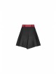 Steam Punk Female Elastic Woolen Red Belt High Waist Skirt