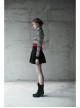 Steam Punk Female Elastic Woolen Red Belt High Waist Skirt