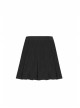 Steam Punk Female Casual Black Metal Decorated High Waist Pleated Skirt