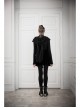 Steam Punk Female Casual Black Metal Decorated High Waist Pleated Skirt