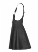 Steam Punk Female Casual Black Metal Buckle Strap Skirt