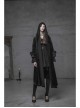 Steam Punk Female Casual Black Metal Buckle Strap Skirt