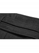 Steam Punk Female Causal Black Metal Zipper Belt Pleated Skirt
